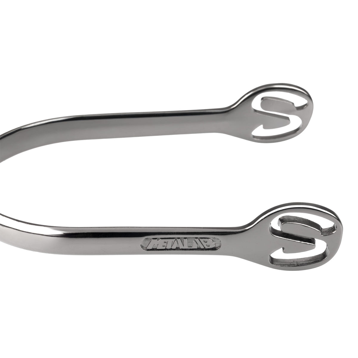 METALAB DROP-SHAPED CHROME SPURS
