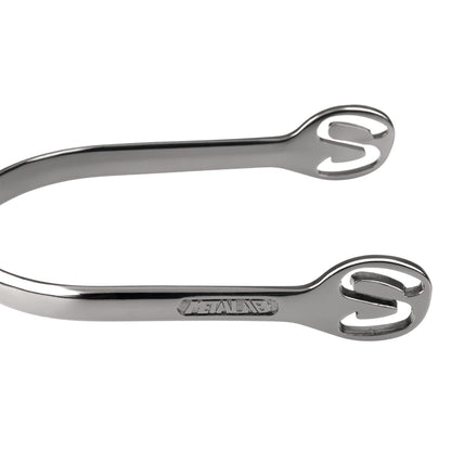 METALAB DROP-SHAPED CHROME SPURS