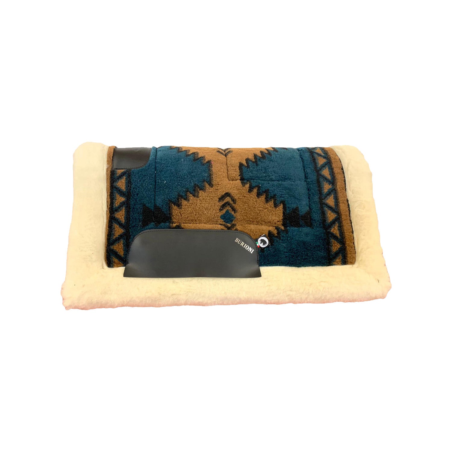 WESTERN CLASSIC SADDLE PAD IN POLO FLEECE AND BOTTOM WOOL.