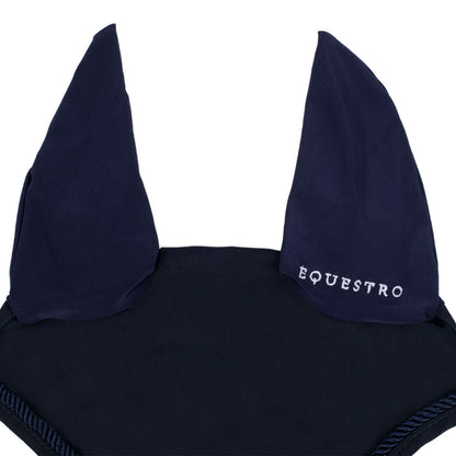 Equestro Fly Veil In Cotton With Central Logo