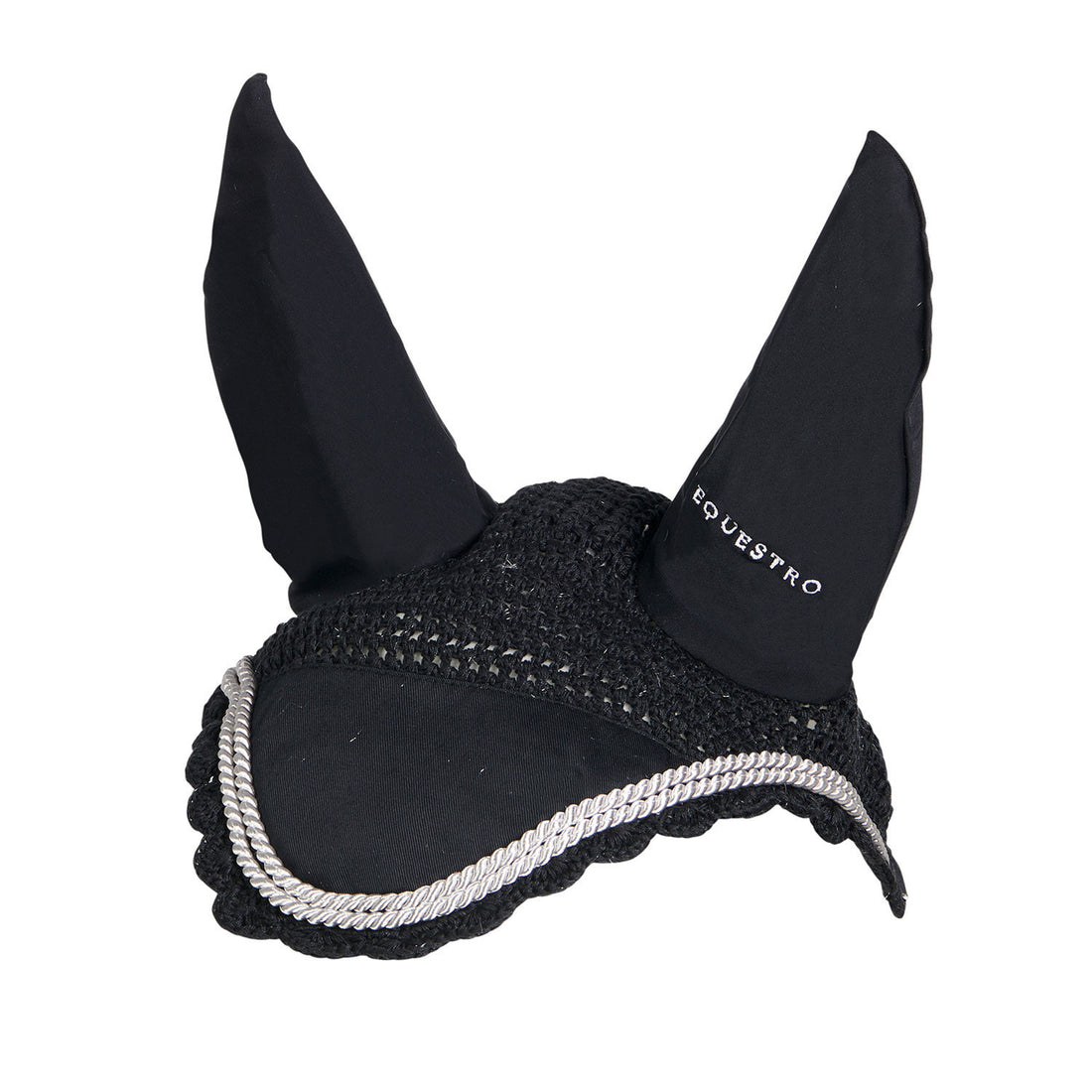 Knitted fly veil with cordura fabric.