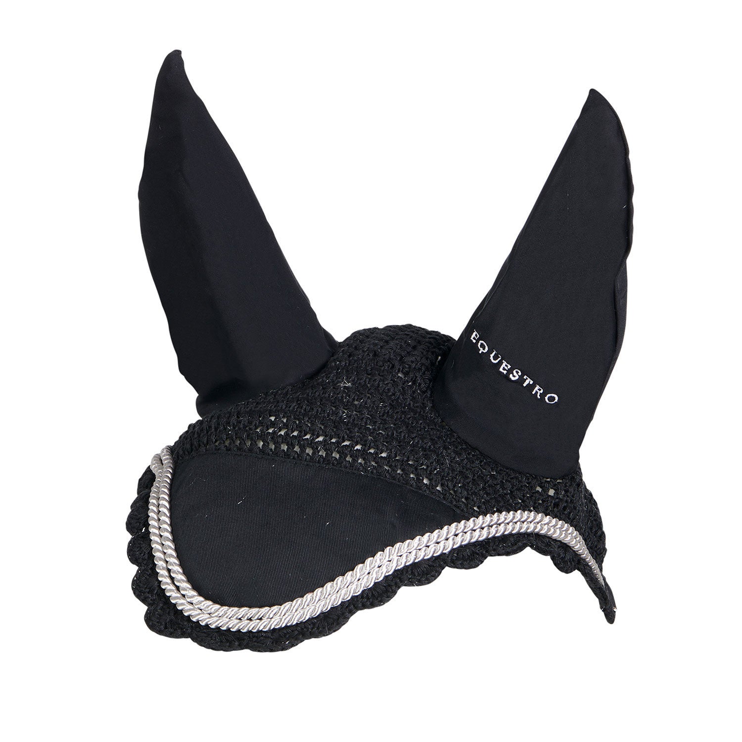 Knitted fly veil with cordura fabric.