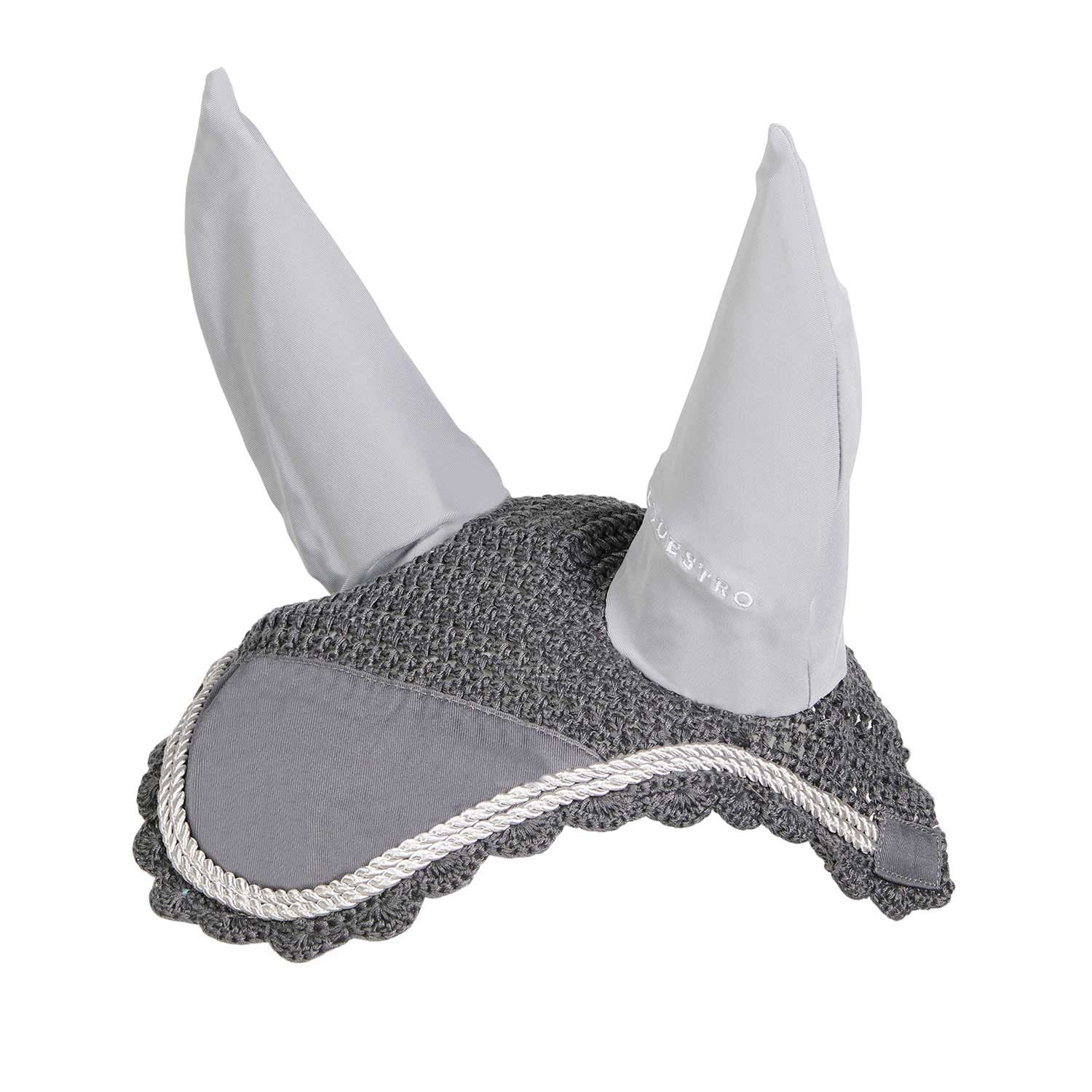 Knitted fly veil with cordura fabric.