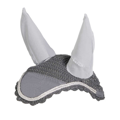 Knitted fly veil with cordura fabric.