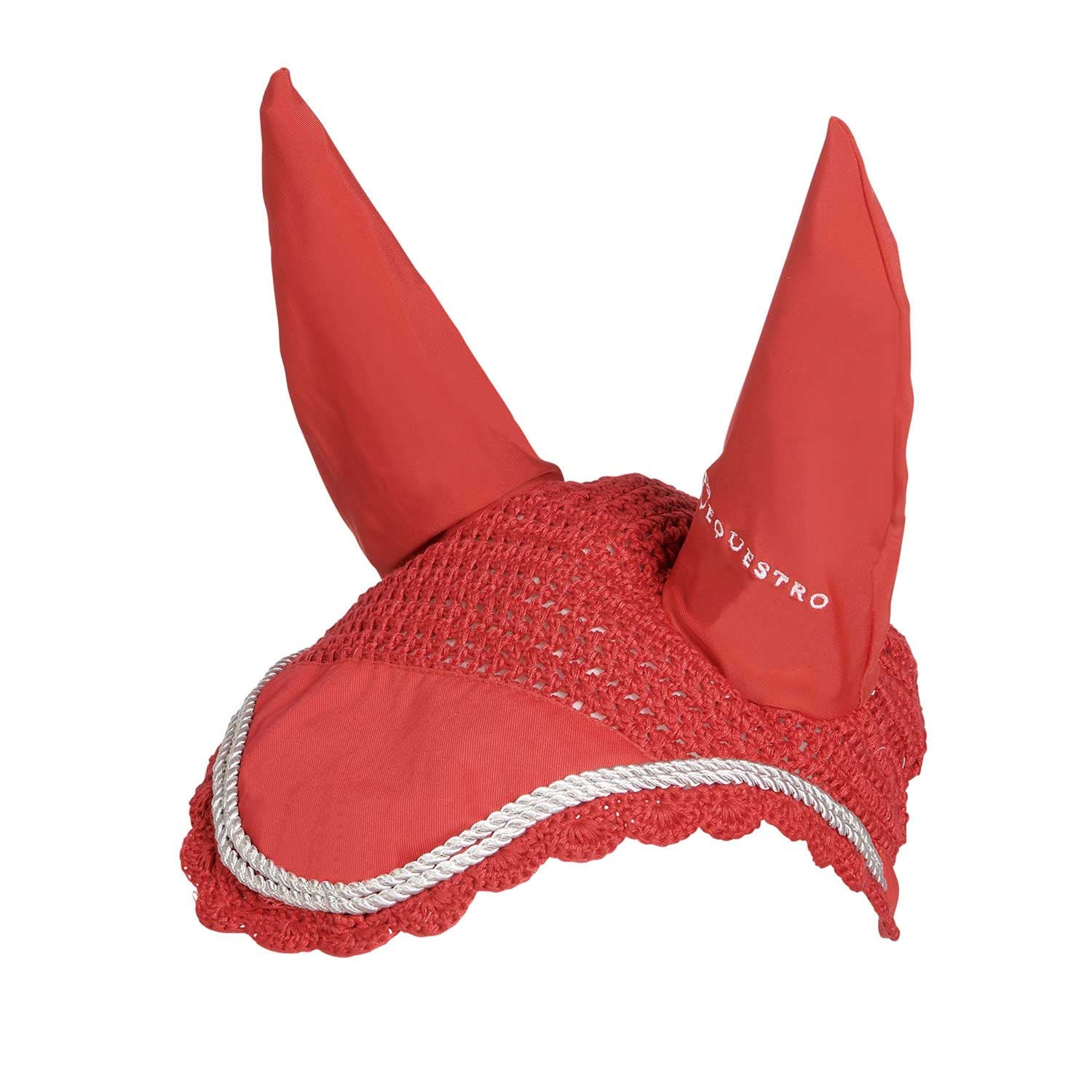 Knitted fly veil with cordura fabric.