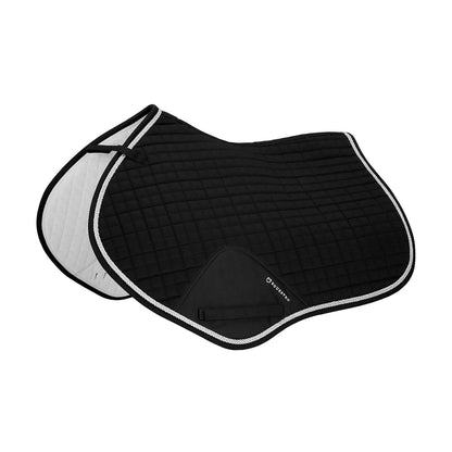 Shaped jumping saddle pad in cotton.