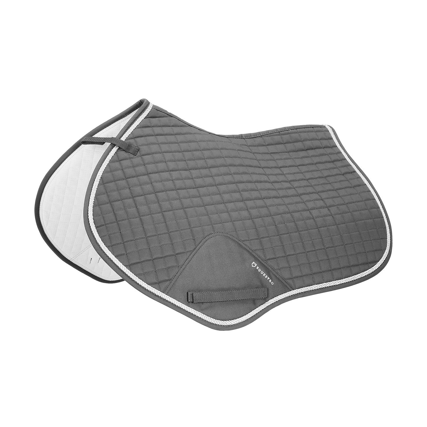 Shaped jumping saddle pad in cotton.