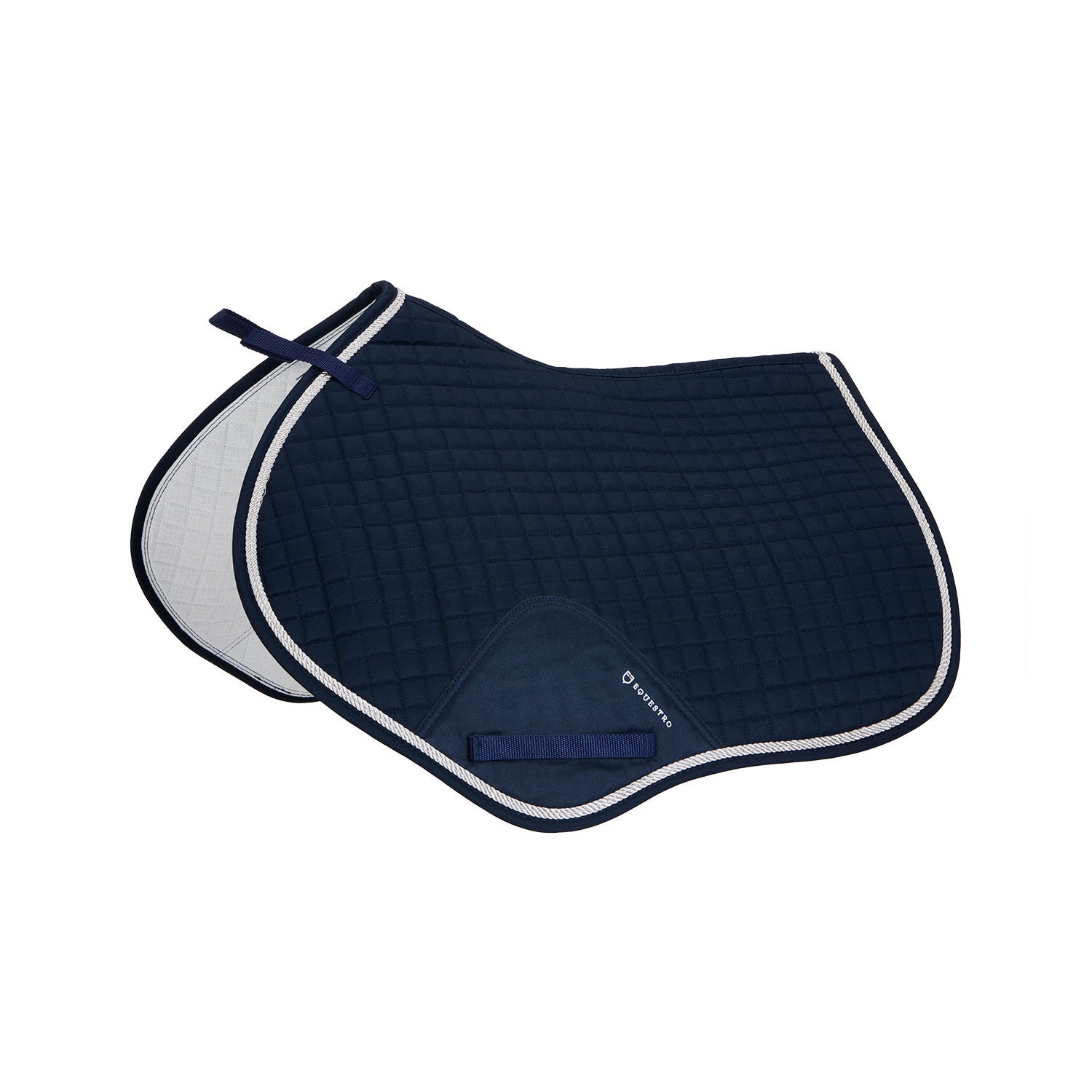 Shaped jumping saddle pad in cotton.