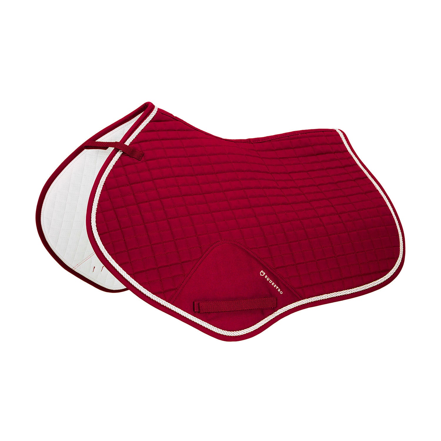 Shaped jumping saddle pad in cotton.
