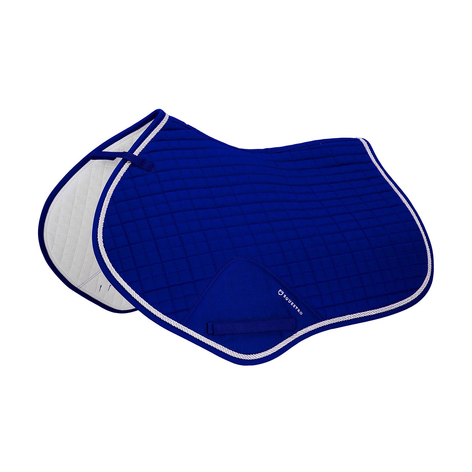 Shaped jumping saddle pad in cotton.