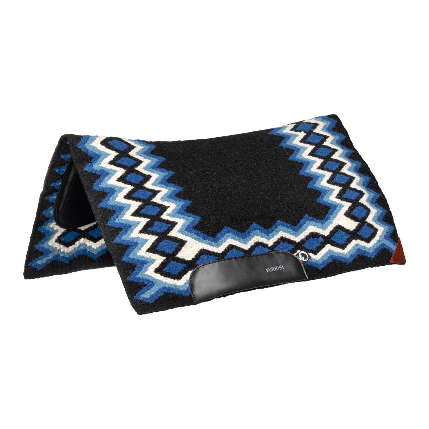 WESTERN SHOW SADDLE PAD IN WOOL WITH DRY F PADDING.