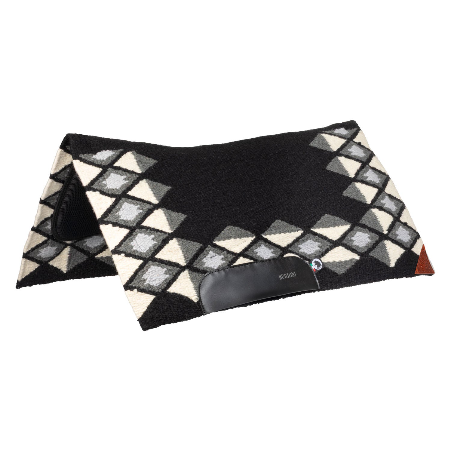 WESTERN SHOW SADDLE PAD IN WOOL WITH DRY F PADDING.