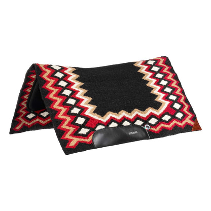 WESTERN SHOW SADDLE PAD IN WOOL WITH DRY F PADDING.