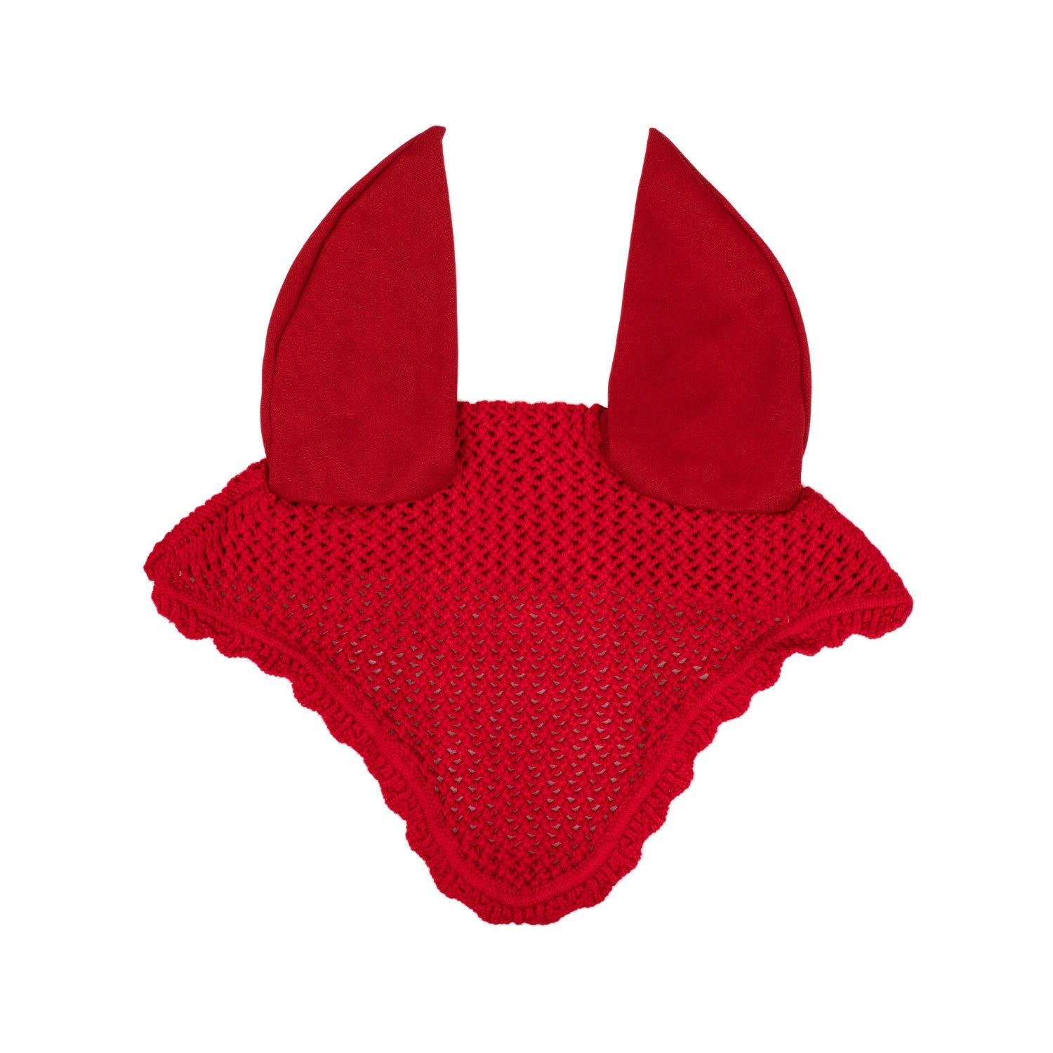 Cotton fly veil with elastic ears.