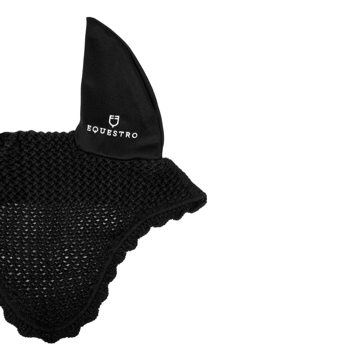 Equestro Knitted Fly Veil With Elastic Ears