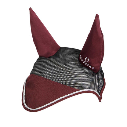 Cotton fly veil and perforated mesh fabric.