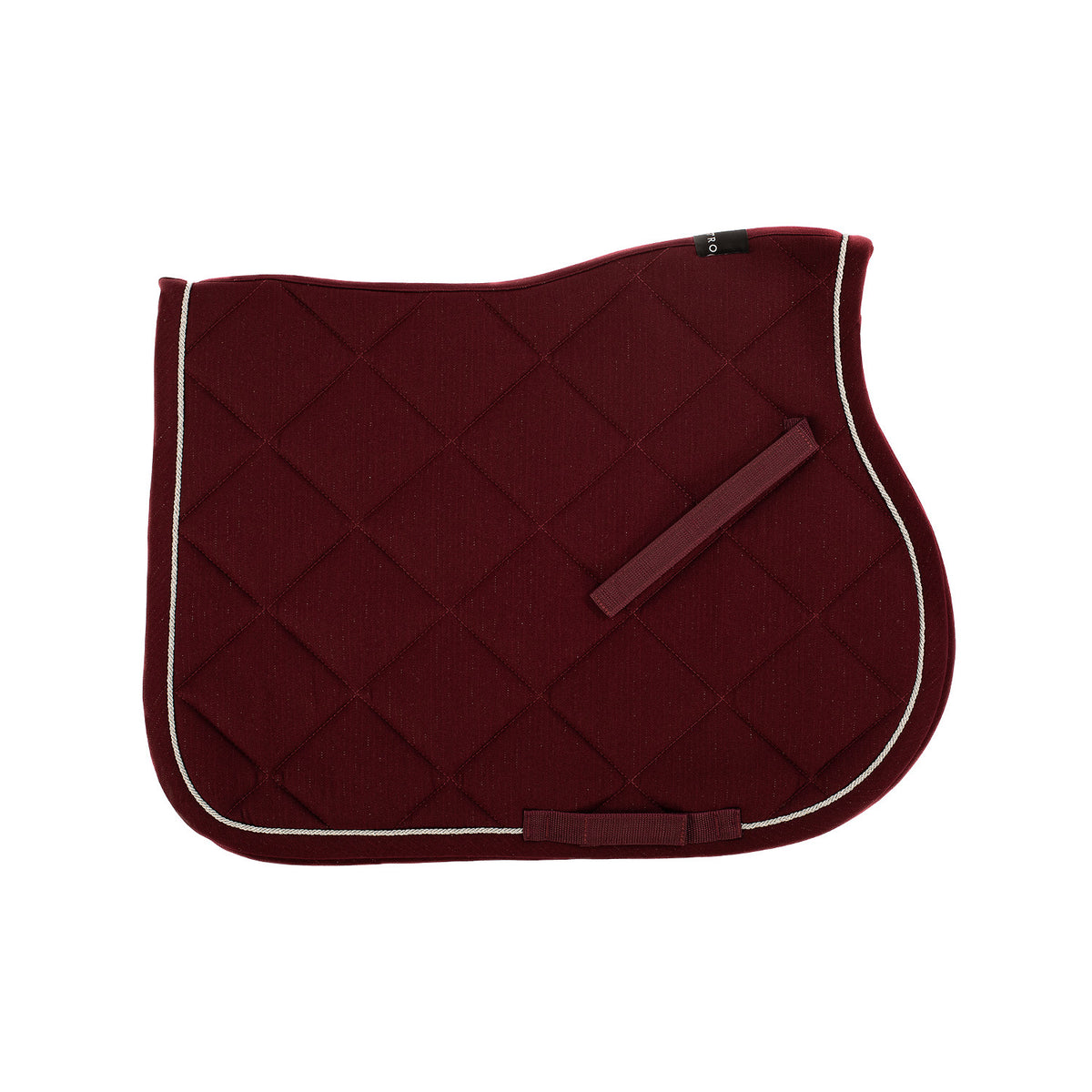 Equestro Jumping Saddle Pad In Cotton With Trim And Logo