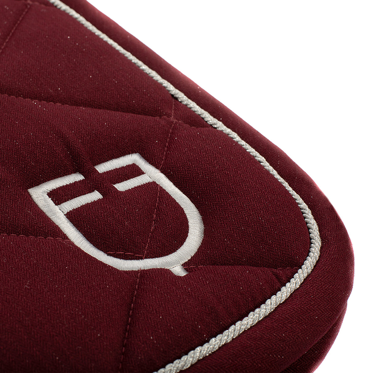 Equestro Jumping Saddle Pad In Cotton With Trim And Logo