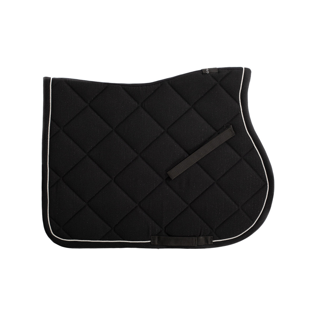 Equestro Jumping Saddle Pad In Cotton With Trim And Logo