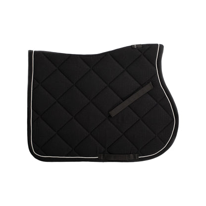 Equestro Jumping Saddle Pad In Cotton With Trim And Logo