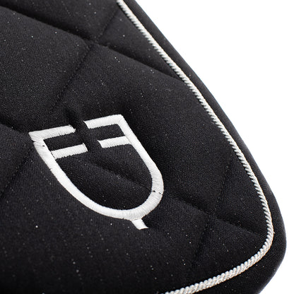 Equestro Jumping Saddle Pad In Cotton With Trim And Logo