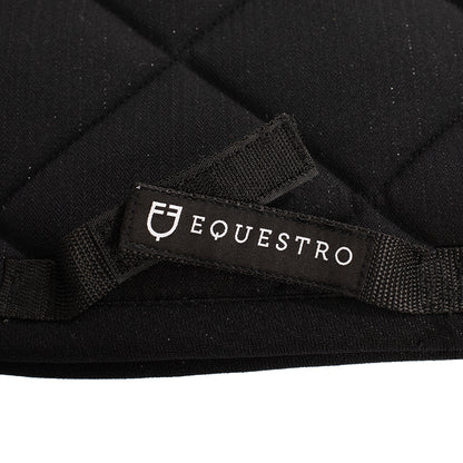 Equestro Jumping Saddle Pad In Cotton With Trim And Logo