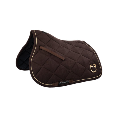 Jumping saddle pad in cotton with trimmings with logo.