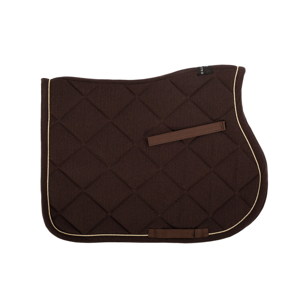 Equestro Jumping Saddle Pad In Cotton With Trim And Logo