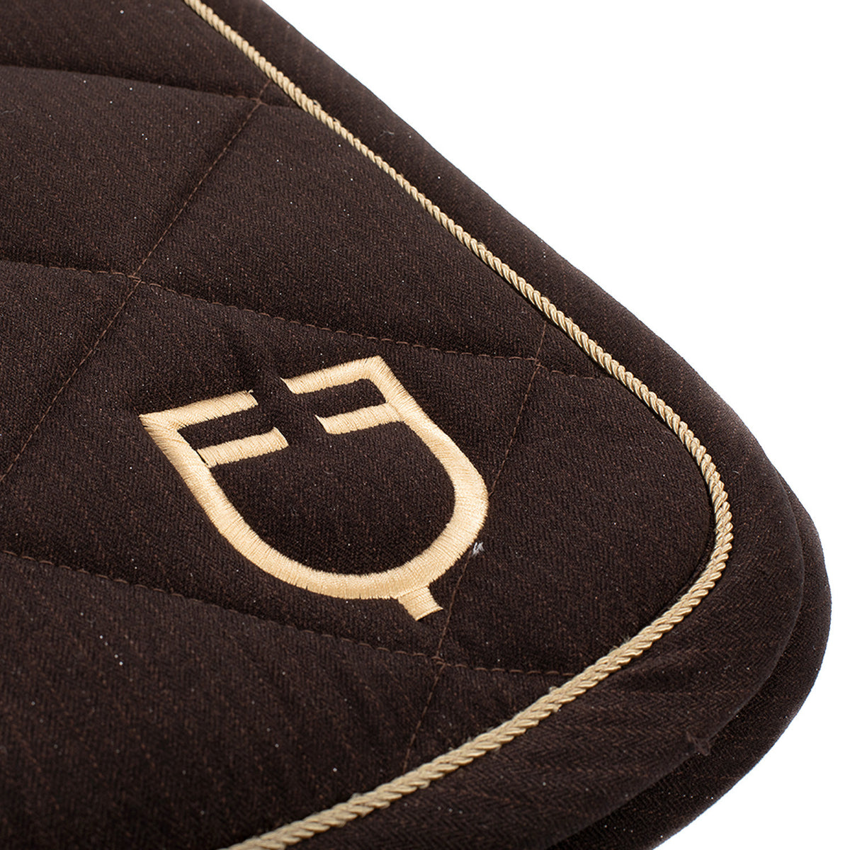 Equestro Jumping Saddle Pad In Cotton With Trim And Logo