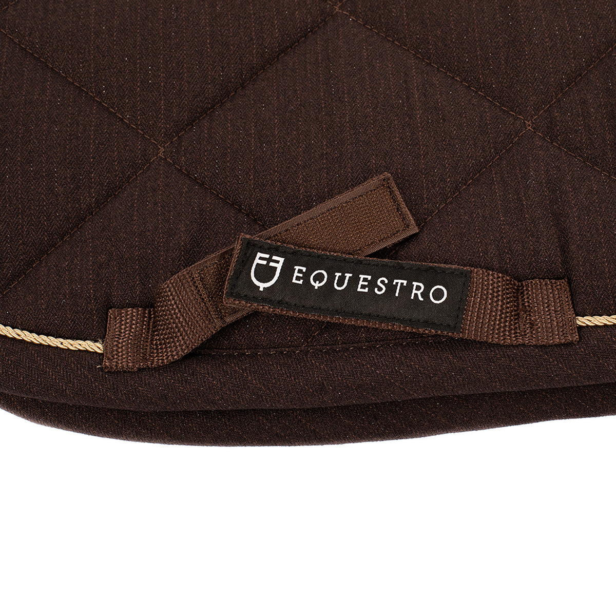 Equestro Jumping Saddle Pad In Cotton With Trim And Logo