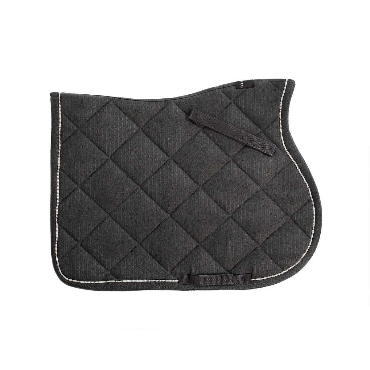 Equestro Jumping Saddle Pad In Cotton With Trim And Logo