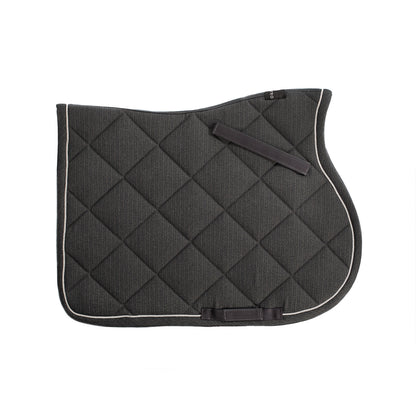 Equestro Jumping Saddle Pad In Cotton With Trim And Logo