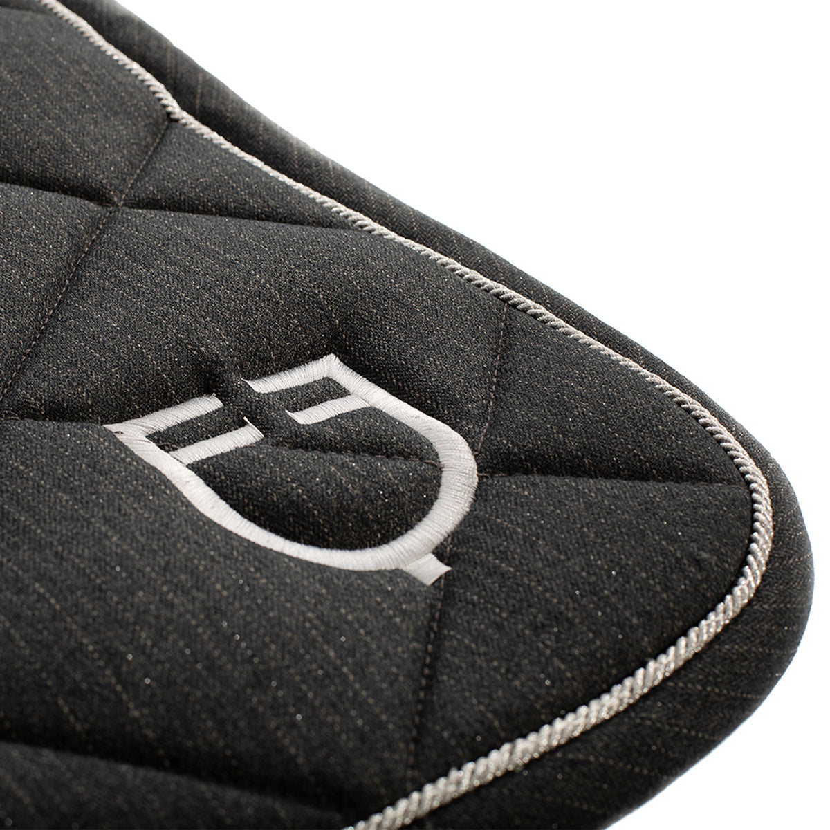 Equestro Jumping Saddle Pad In Cotton With Trim And Logo