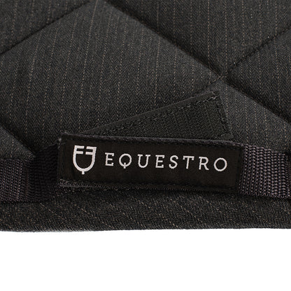 Equestro Jumping Saddle Pad In Cotton With Trim And Logo