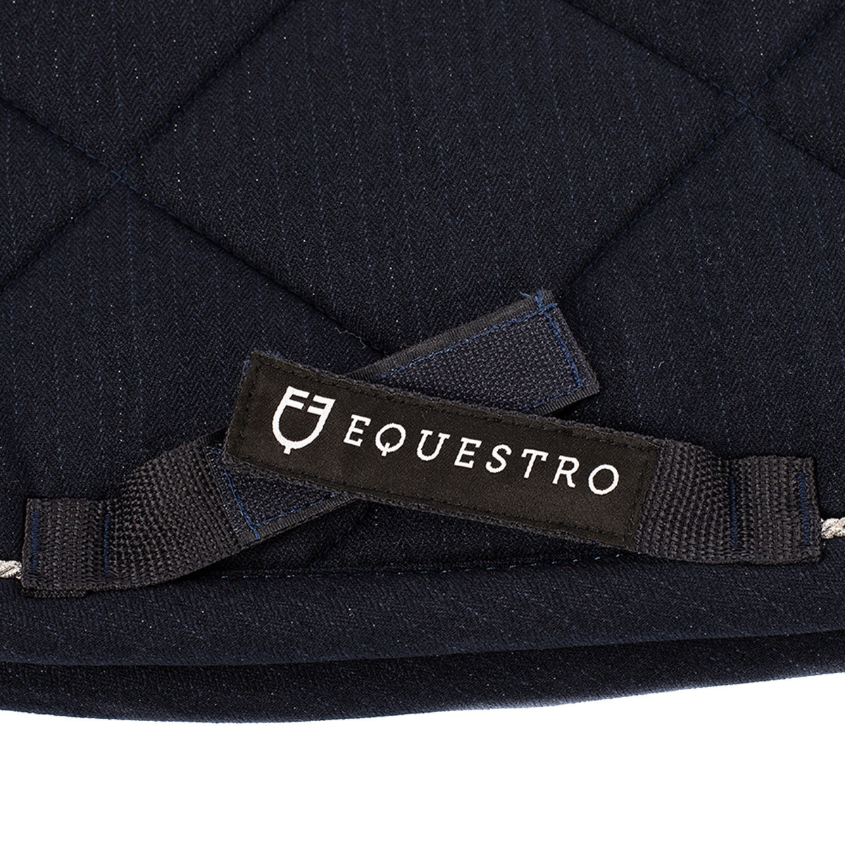 Equestro Jumping Saddle Pad In Cotton With Trim And Logo