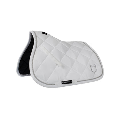 Jumping saddle pad in cotton with trimmings with logo.