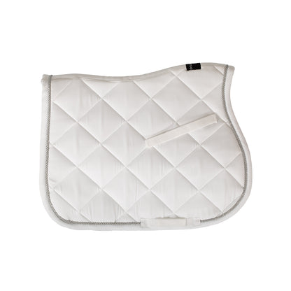 Equestro Jumping Saddle Pad In Cotton With Trim And Logo