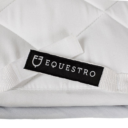 Equestro Jumping Saddle Pad In Cotton With Trim And Logo