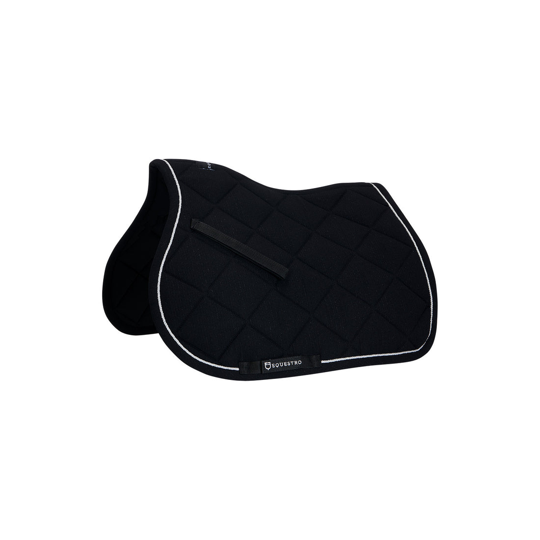 Pony jumping saddle pad in cotton with trimmings.