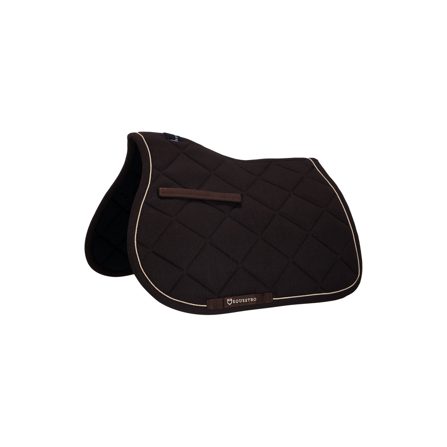 Pony jumping saddle pad in cotton with trimmings.