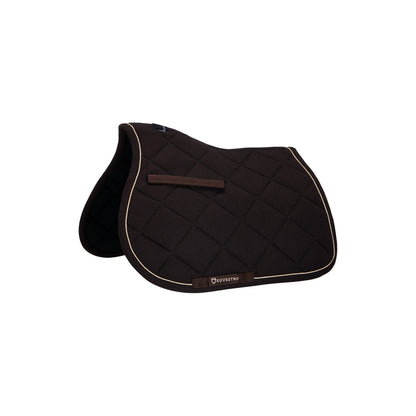 Pony jumping saddle pad in cotton with trimmings.