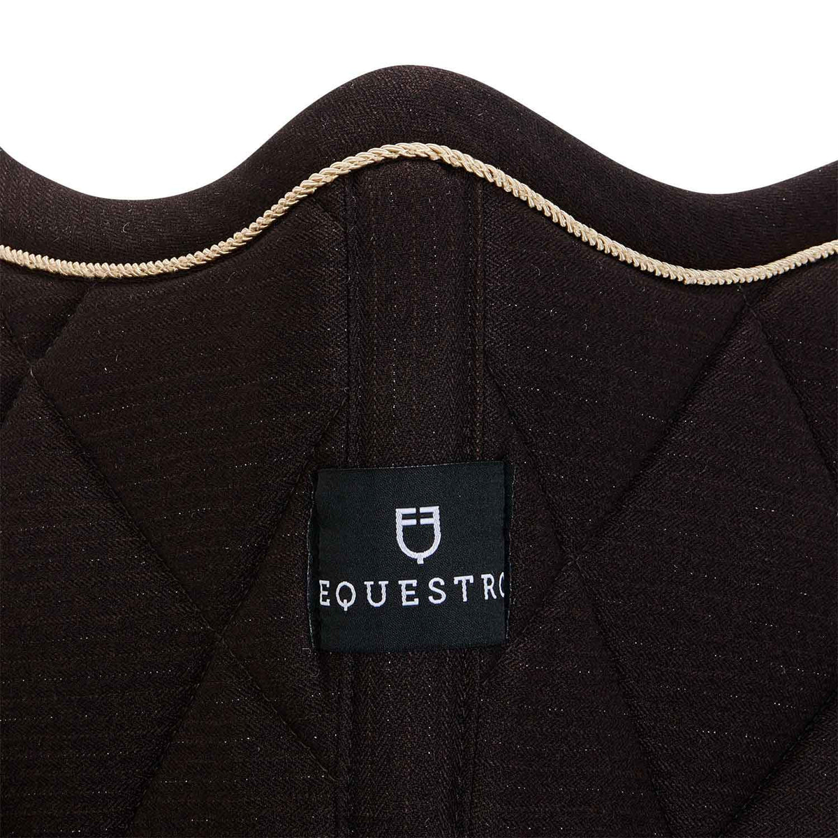 Equestro Pony Jumping Saddle Pad In Cotton With Silver Trim