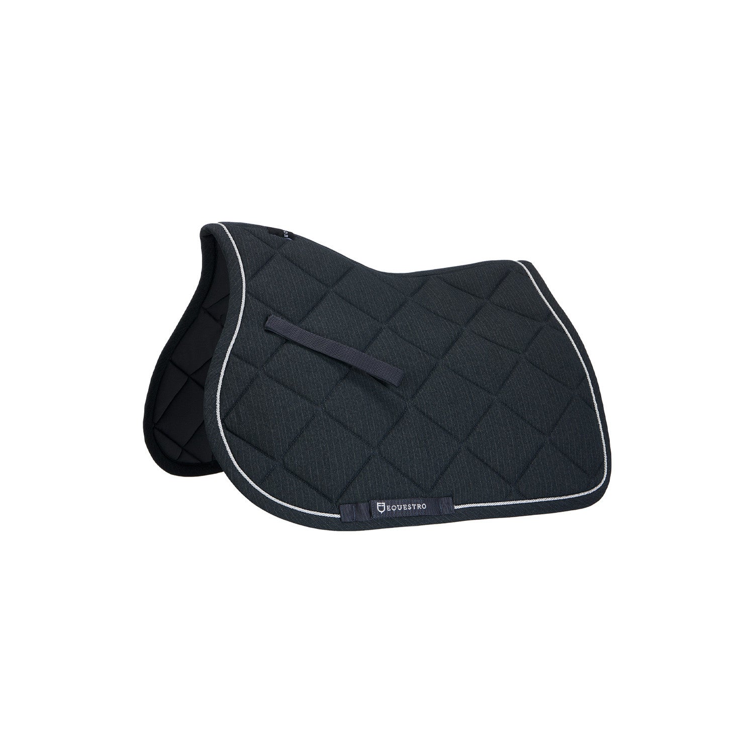 Pony jumping saddle pad in cotton with trimmings.