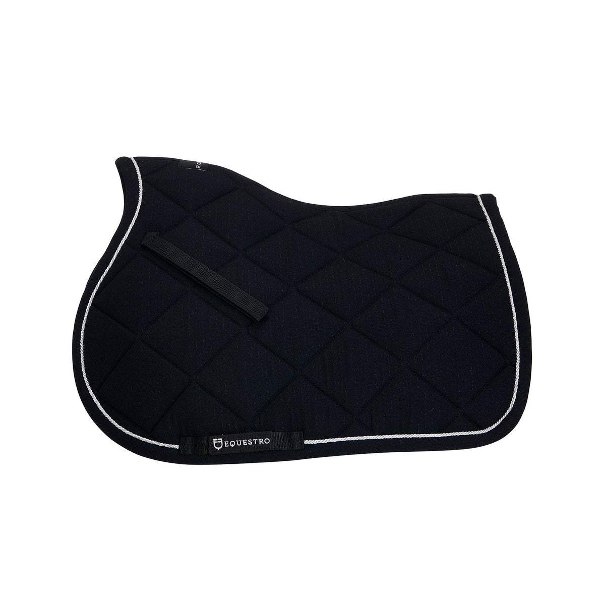 Equestro Jumping Saddle Pad In Cotton With Trim