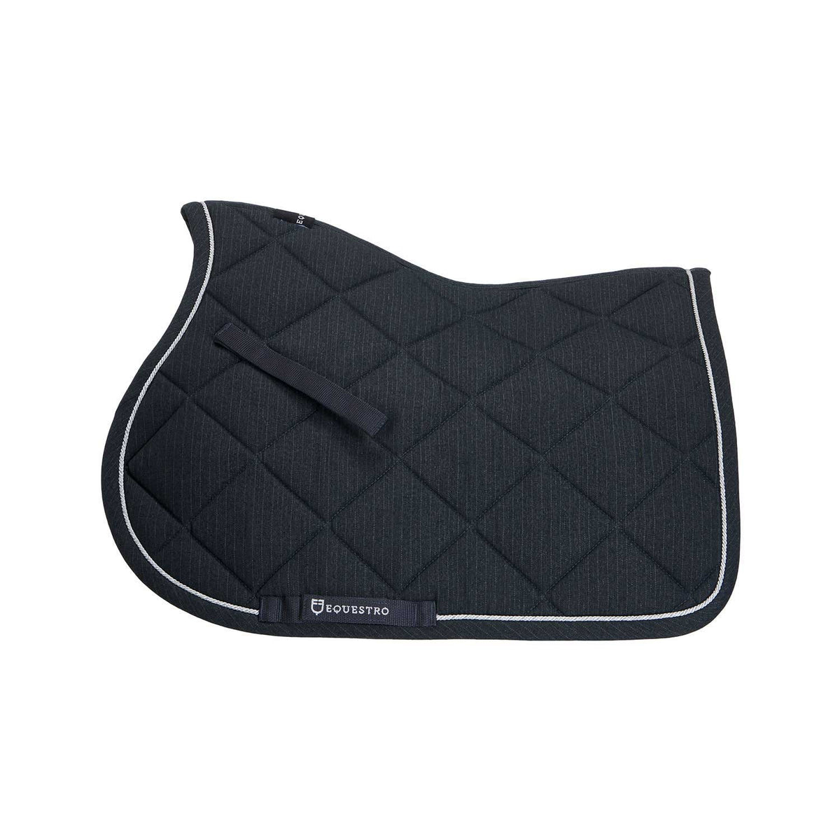 Equestro Jumping Saddle Pad In Cotton With Trim