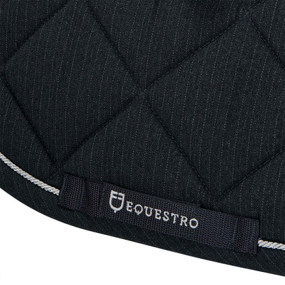 Equestro Jumping Saddle Pad In Cotton With Trim