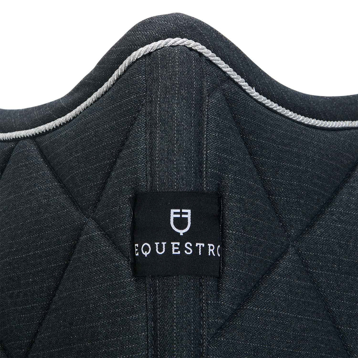 Equestro Jumping Saddle Pad In Cotton With Trim