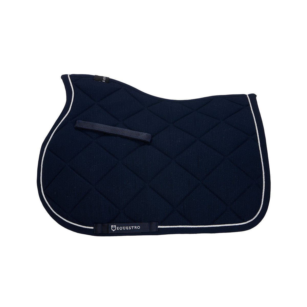 Equestro Jumping Saddle Pad In Cotton With Trim