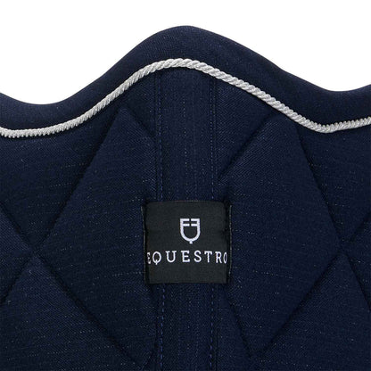Equestro Jumping Saddle Pad In Cotton With Trim