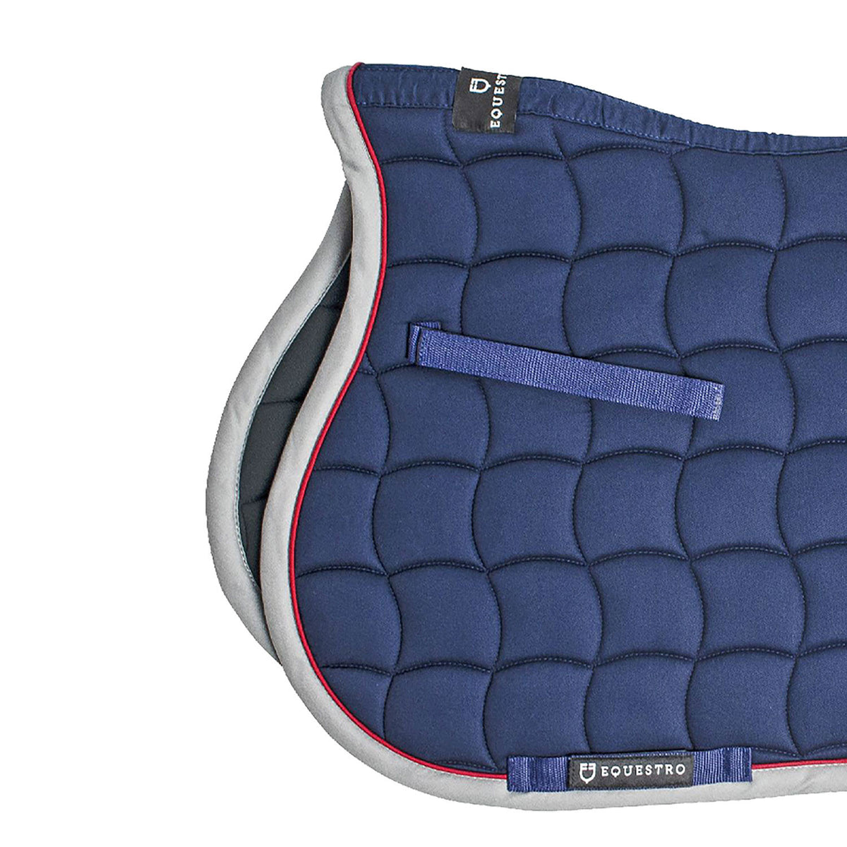 Equestro Jumping Saddle Pad With Contrasting Trim